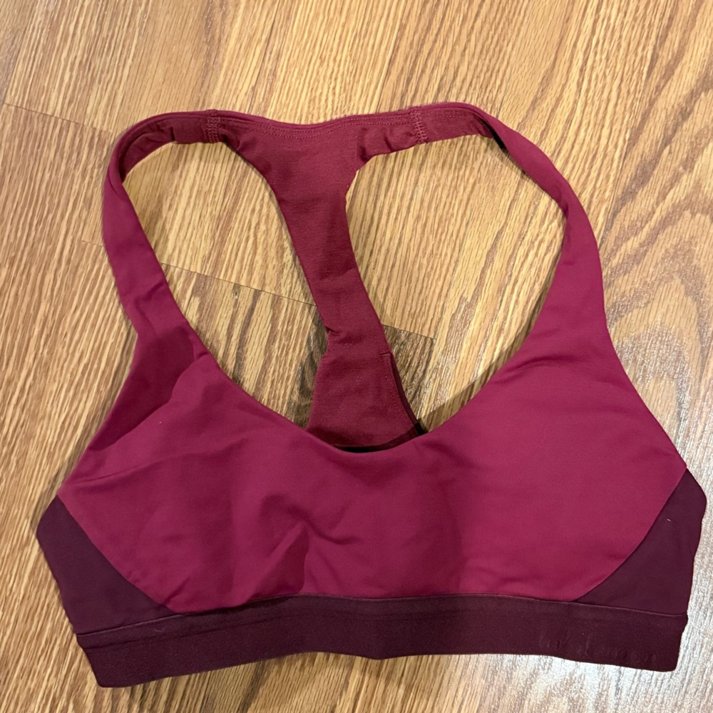 Women's Burgundy Lululemon Sports Bra